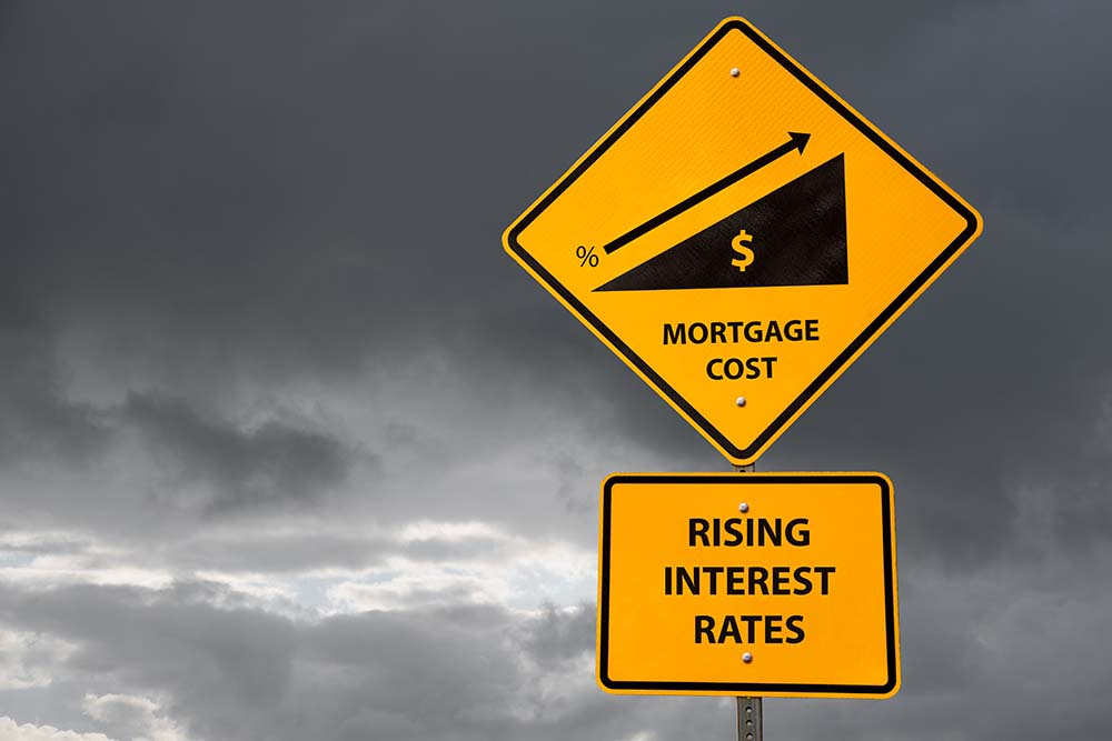 Rising Interest Rates Sign